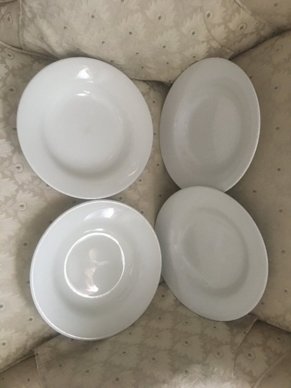 CHURCHILL Super Vitrified Made in England set of 8 White Bowls
